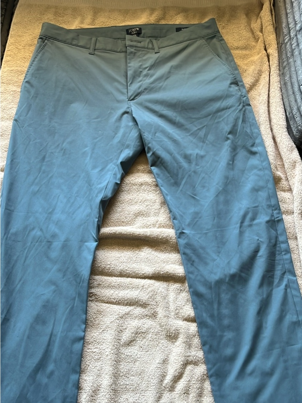 J. Crew Men's Teal-Green Chino Pants